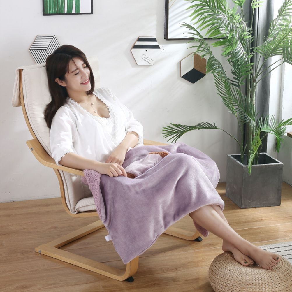 5V USB Heated Blanket Electric Throw Blanket Warm Hand Knee Heating Blanket Flannel Heated Blanket for Office Lunch Break