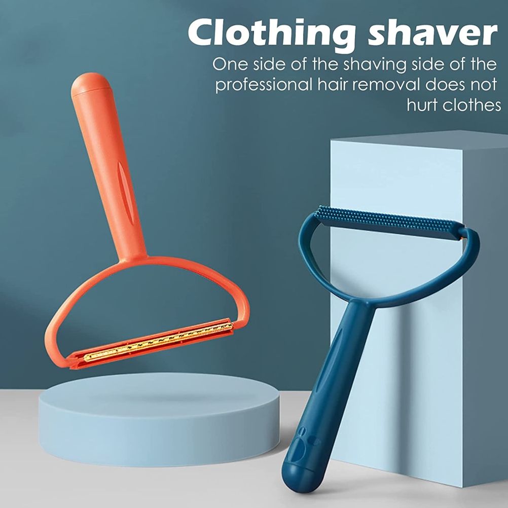 Portable Lint Remover for Clothes Blankets Manual Fuzz Shaver Reusable Double Sided Lint Remover Brush