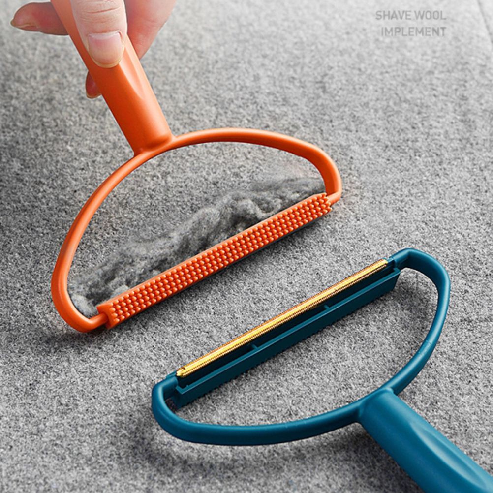 Portable Lint Remover for Clothes Blankets Manual Fuzz Shaver Reusable Double Sided Lint Remover Brush