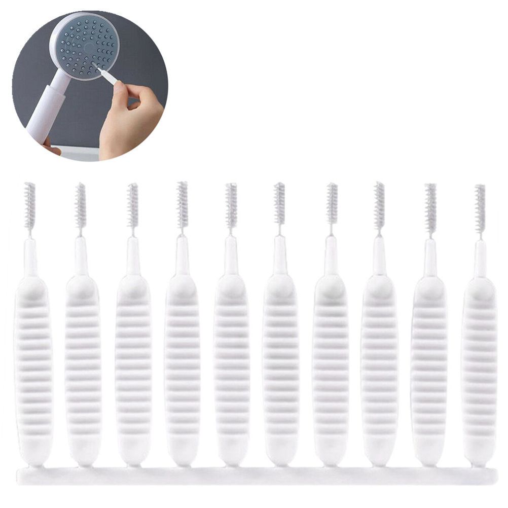 30Pcs Shower Nozzle Cleaning Brush Anti Clogging for Shower Head Cleaning Brush for Pore Clean with Non Slip Handle