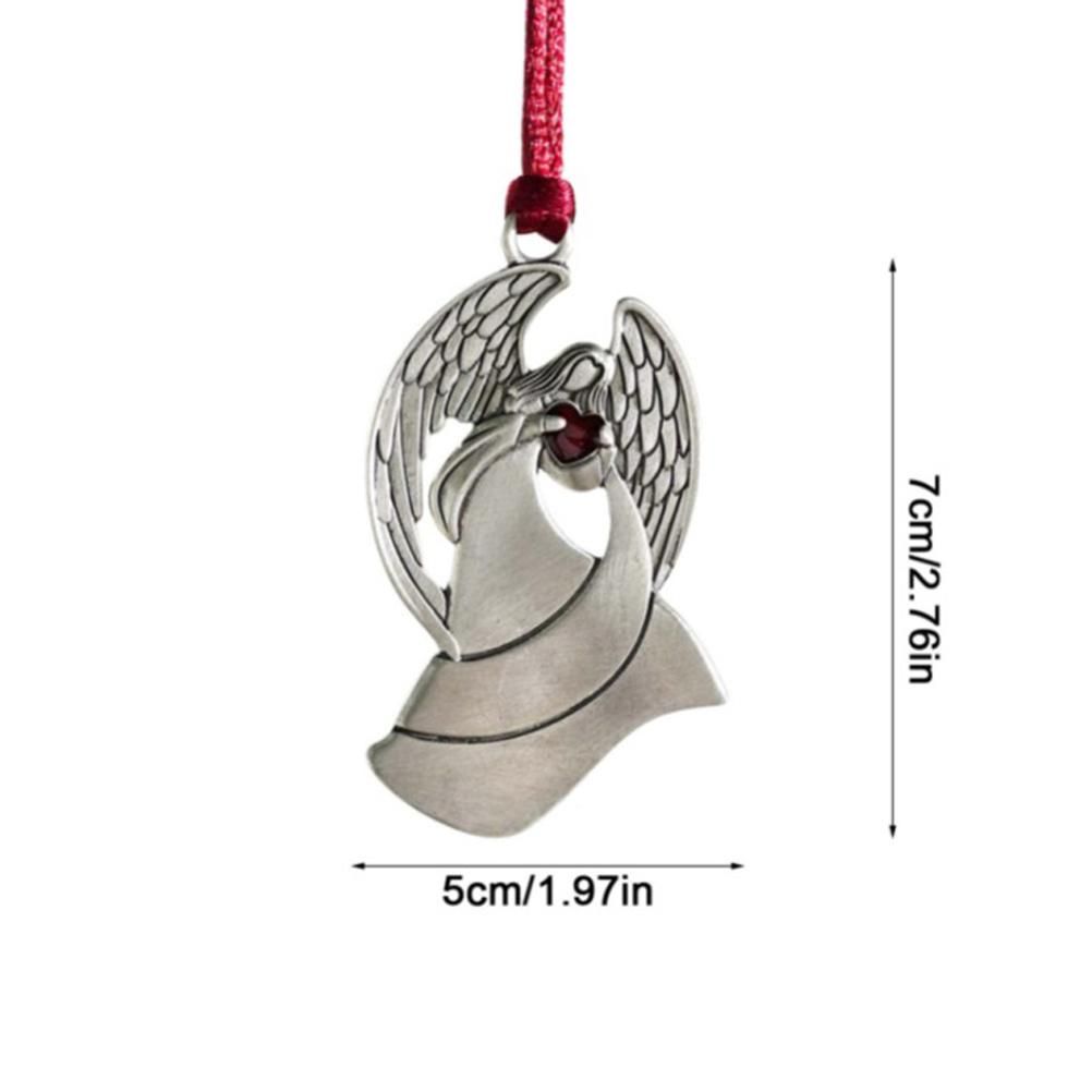 Pewter Christmas Tree Metal Pendant DIY Craft Hanging Decoration for Xmas Tree Home Party