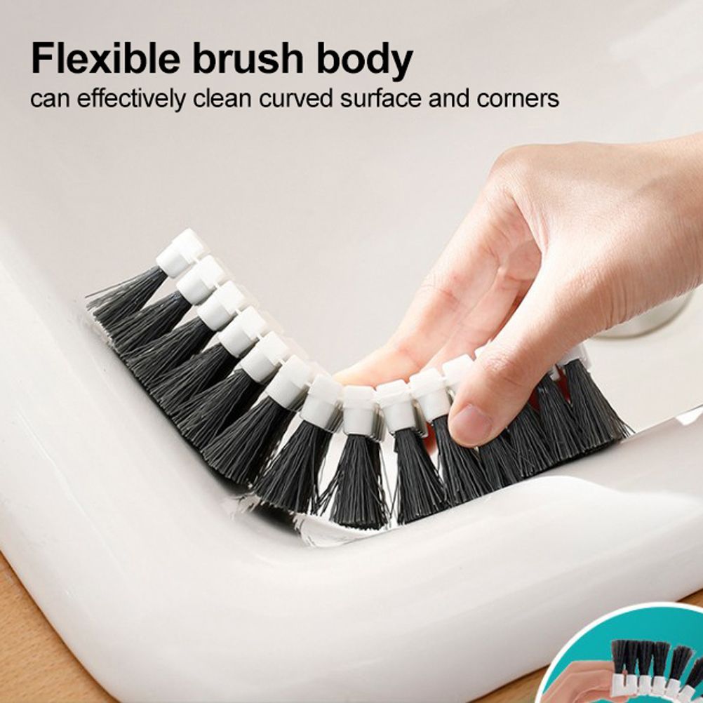 Household Cleaning Brush Bendable Scrub Brush Kitchen Tool Grip Scrub Brush for Cleaning