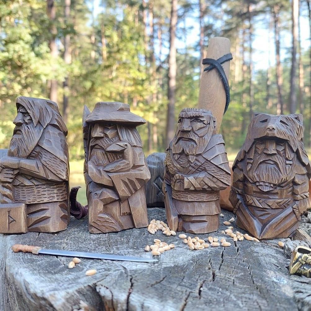 Odin Thor Resin Viking Statue Art Craft Ornaments for Home Outdoor Garden Decoration
