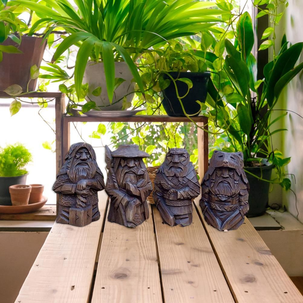 Odin Thor Resin Viking Statue Art Craft Ornaments for Home Outdoor Garden Decoration