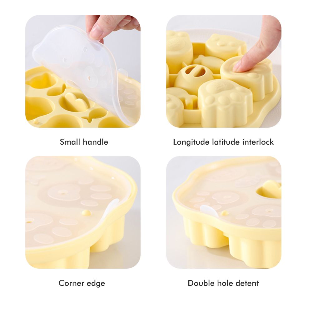 Silicone Steamed Cake Mold Multi Cavity Pastry Food Cute Mould DIY Non Stick Mould Set for Baby Kitchen Baking Tool