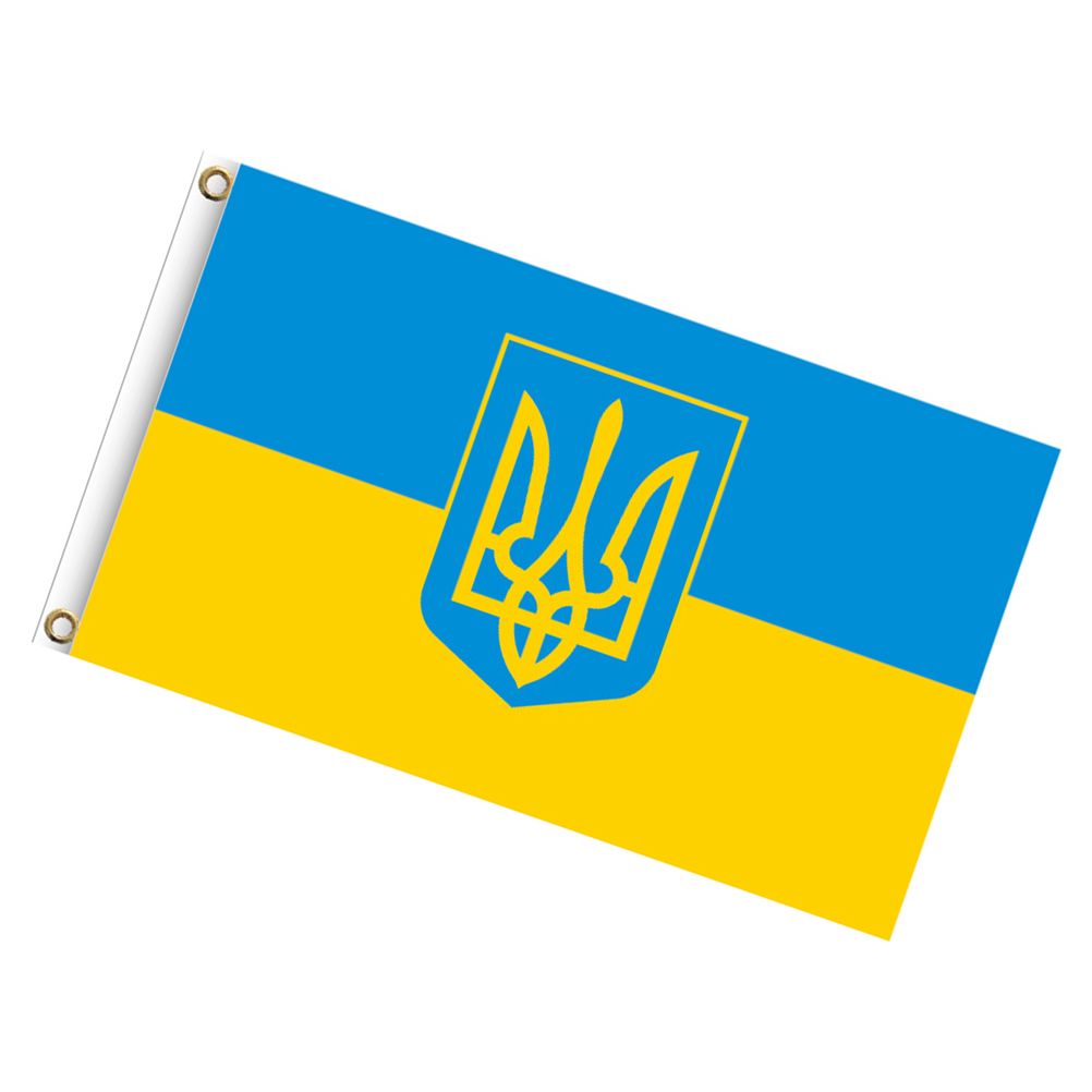 Ukraine National Flag 90x150cm Blue Yellow Ukraine Flying Flag for Courtyard Outdoor Lawn Decoration