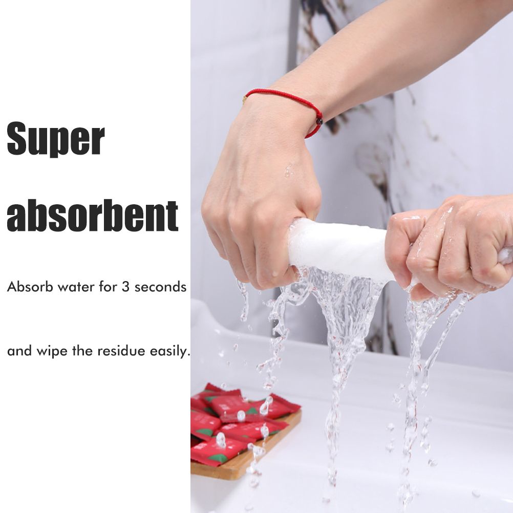 100Pcs One Time Compressed Towel Portable Travel Cotton Face Towel Outdoor Makeup Moistened Tissues