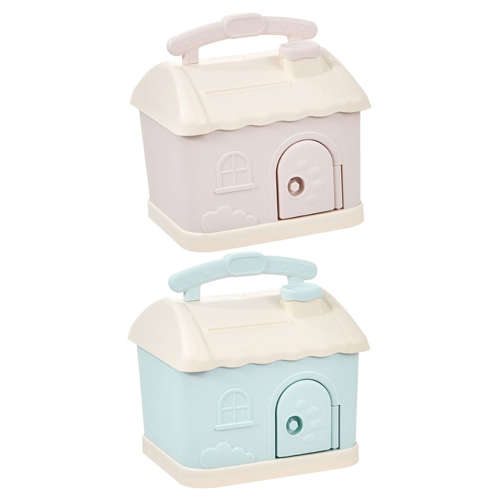 Cartoon House Piggy Bank with 3D Sticker DIY Storage Money Box for Kids Adults Savings Coins Banknotes Box Gift