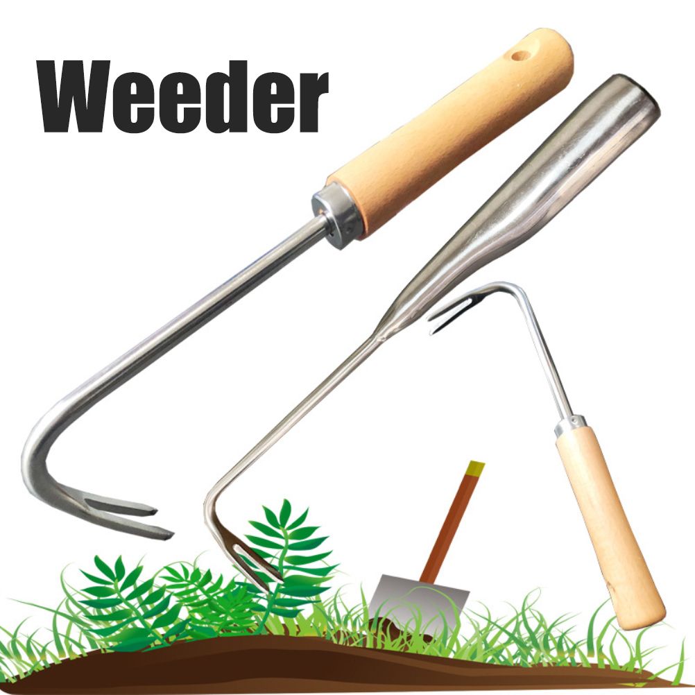Hand Weed Puller V Shape Weeder Weeding Tools with Handle for Garden Weed Removal Tool Gardening Accessories