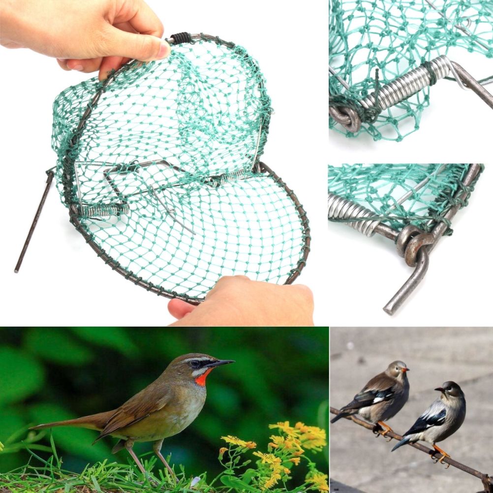 Catching Bird Net Pest Control Humane Live Trap Mesh for Sparrows Pigeons Quail and Birds