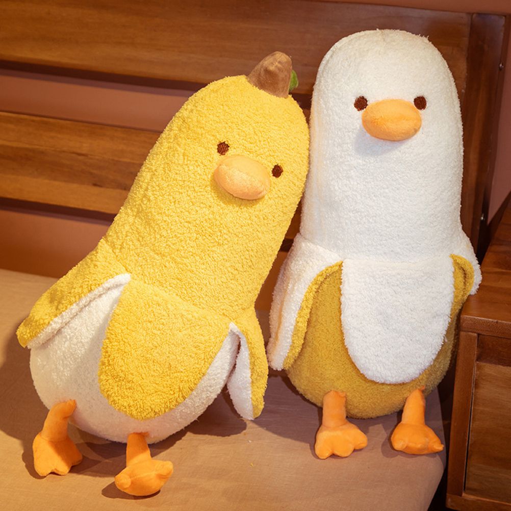 50CM Banana Duck Plush Toy Animal Plush Toy Adorkable Gift Cartoon Banana Duck Sleeping Pillow Home Sofa Bed Decoration