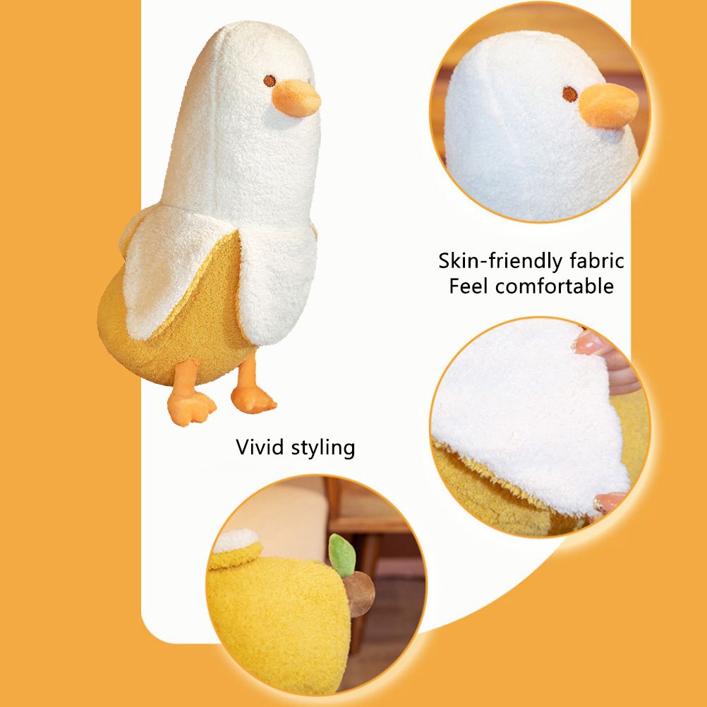 50CM Banana Duck Plush Toy Animal Plush Toy Adorkable Gift Cartoon Banana Duck Sleeping Pillow Home Sofa Bed Decoration