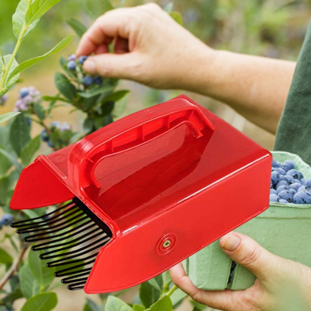 Berry Picker with Metallic Comb and Handle for Easier Berry Bilberries Cloudberries Picking Garden Tool