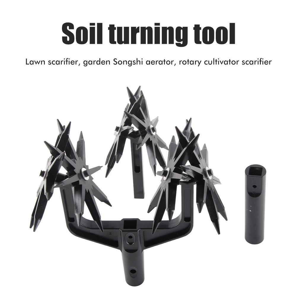 Rotary Cultivator Tool Garden Handheld Tiller Cultivator Cordless Tiller for Reseeding Grass Or Soil Mixing