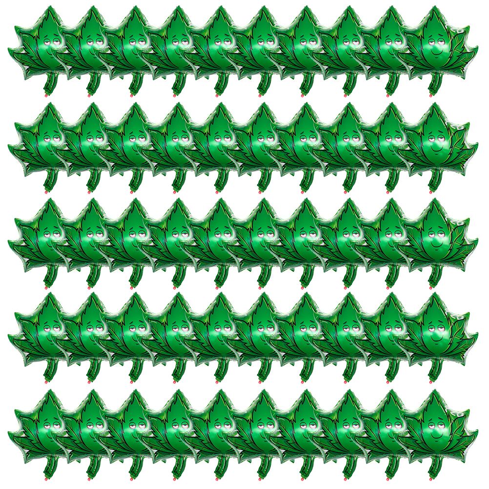 Weed Balloons Birthday Party Supplies Aluminum Foil Latex Balloon Weed Leaves Balloons Weed Party Decorations for Adults