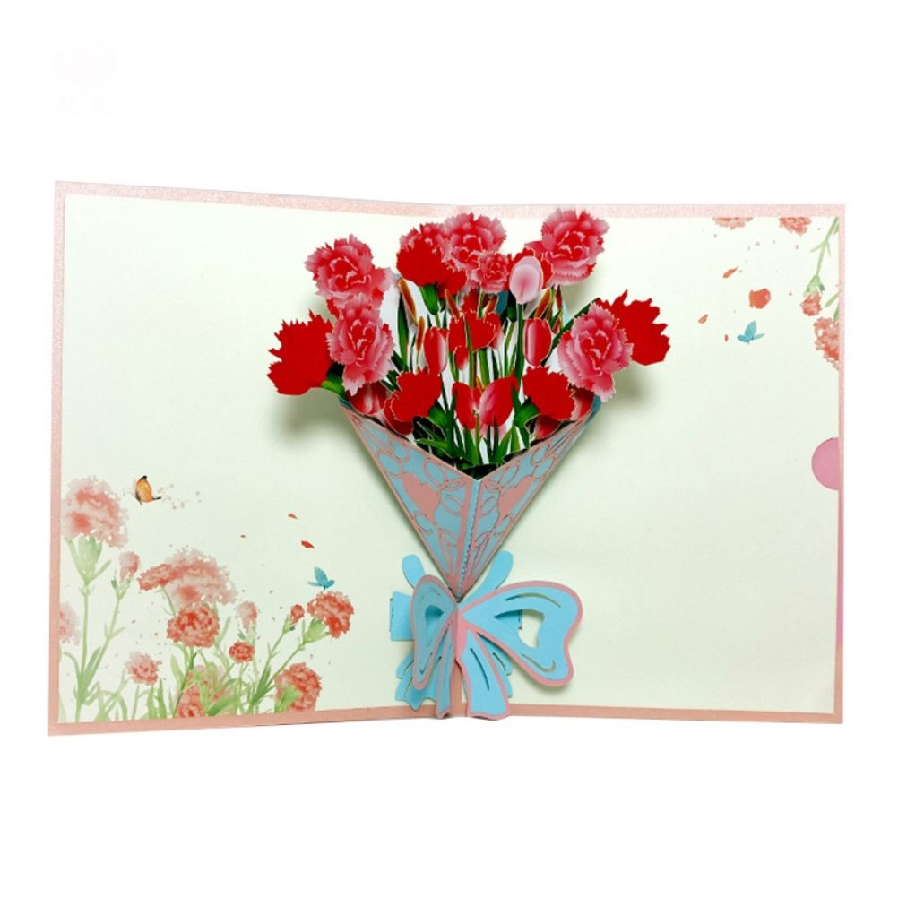 Happy Mother's Day 3D Up Card Spring Gardening Flower Theme Gift for Mom Wife