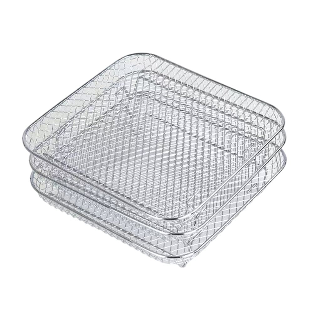 Air Fryer Rack Compatible for Ninja Foodi 8L Stainless Steel Stackable Dehydrator Rack Air Fryer Accessories