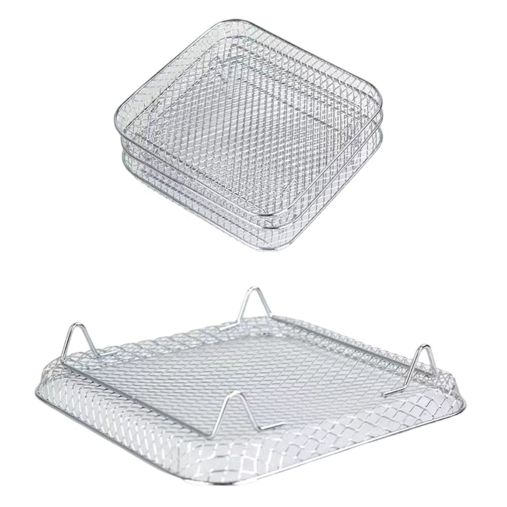 Air Fryer Rack Compatible for Ninja Foodi 8L Stainless Steel Stackable Dehydrator Rack Air Fryer Accessories