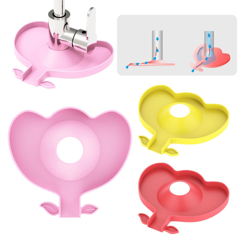 Kitchen Faucet Sink Splash Guard Silicone Faucet Water Catcher Mat Sink Draining Pad Behind Faucet for Kitchen Bathroom