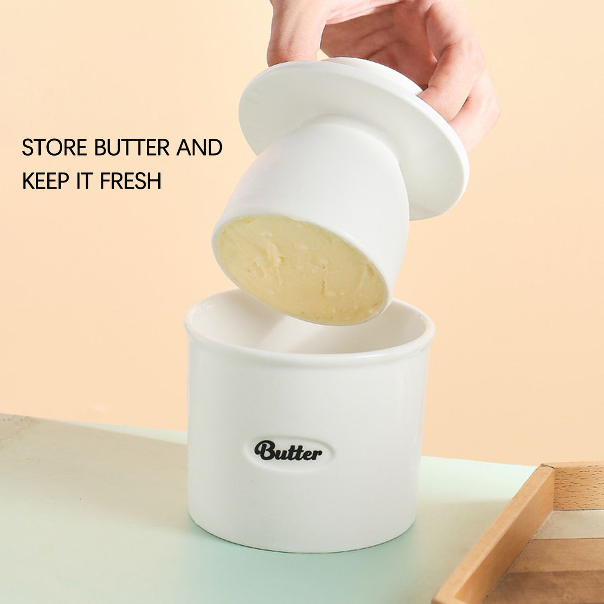 Ceramic Butter Jar Cheese Jar