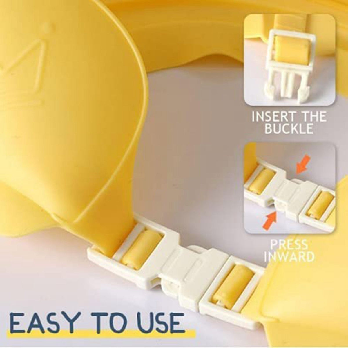 Shower Cap Protective Cute Adjustable Safe Shower Bathing Cap for Toddler Kids