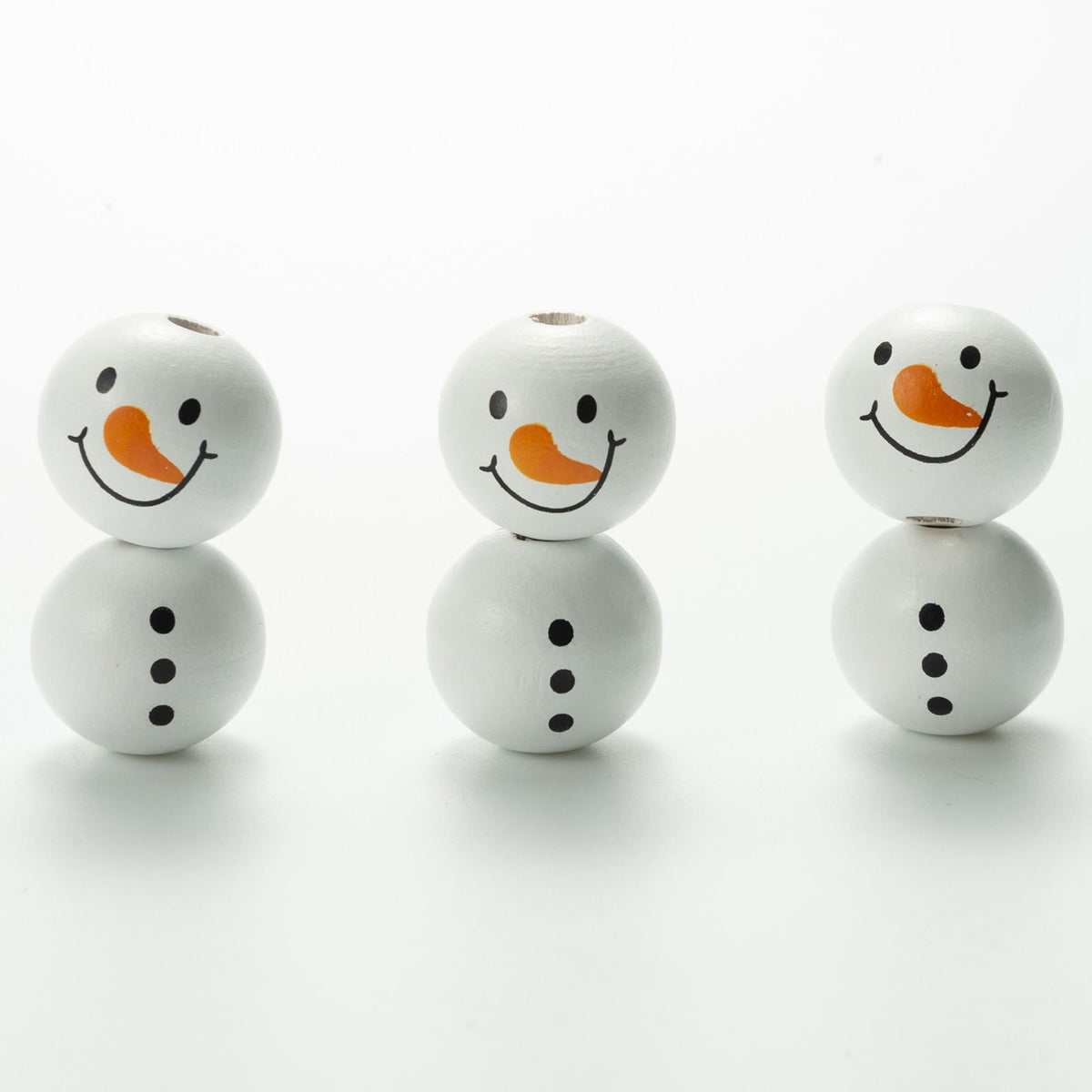 Snowman Wooden Beads Christmas Theme Colorful Wooden Beads Wooden Beads String DIY Accessories