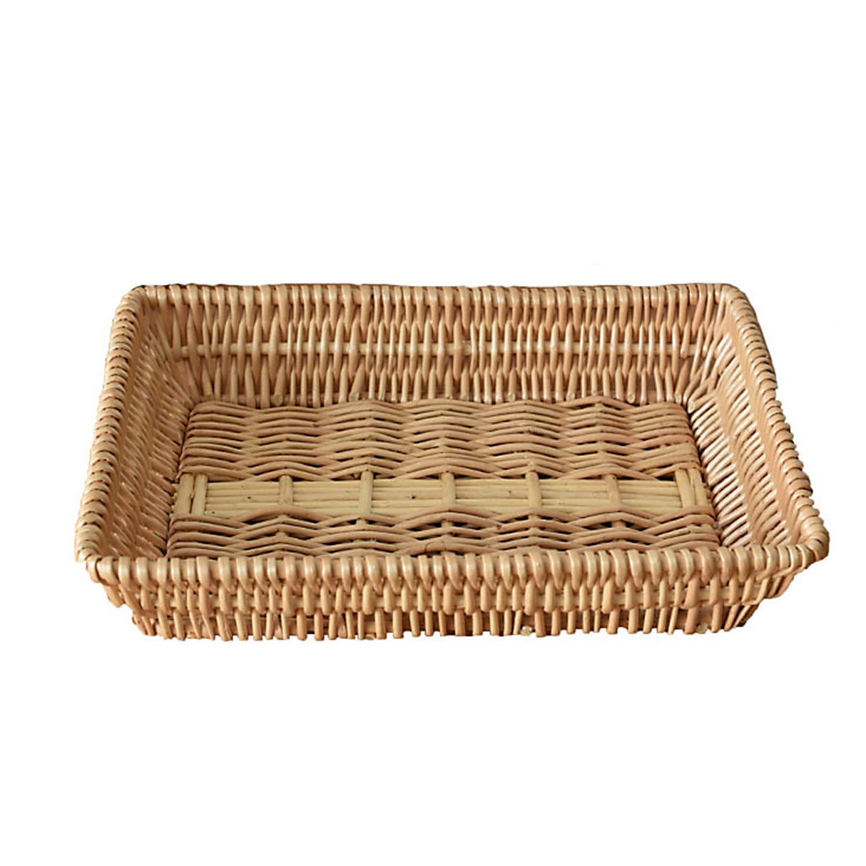 Rattan Storage Basket Basket Woven Snacks Fruit Basket Stackable Woven Bread Basket