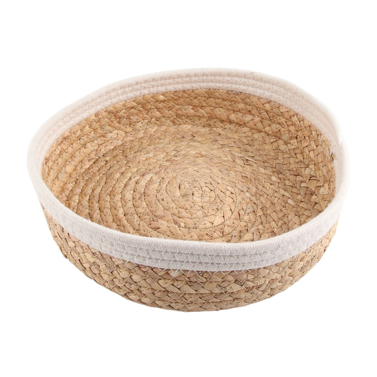 Woven Storage Basket Cloth Lining Rectangular Decorative Organizer Bins for Clothes Toy