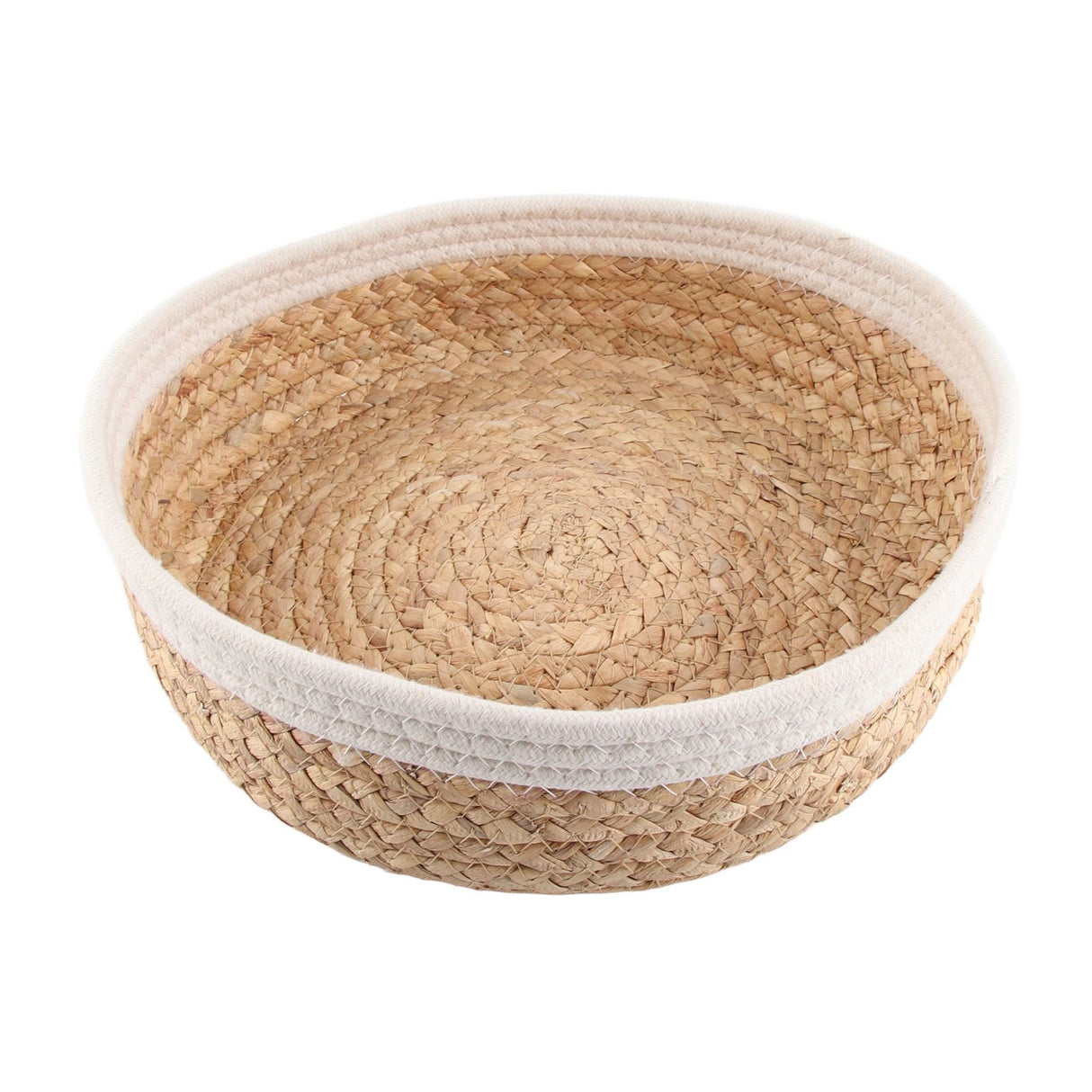 Woven Storage Basket Cloth Lining Rectangular Decorative Organizer Bins for Clothes Toy