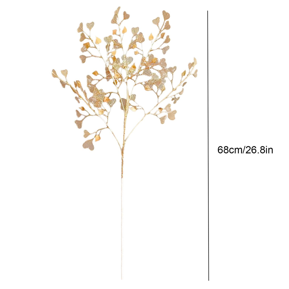Gold Heart Shaped Artificial Plastic Grass