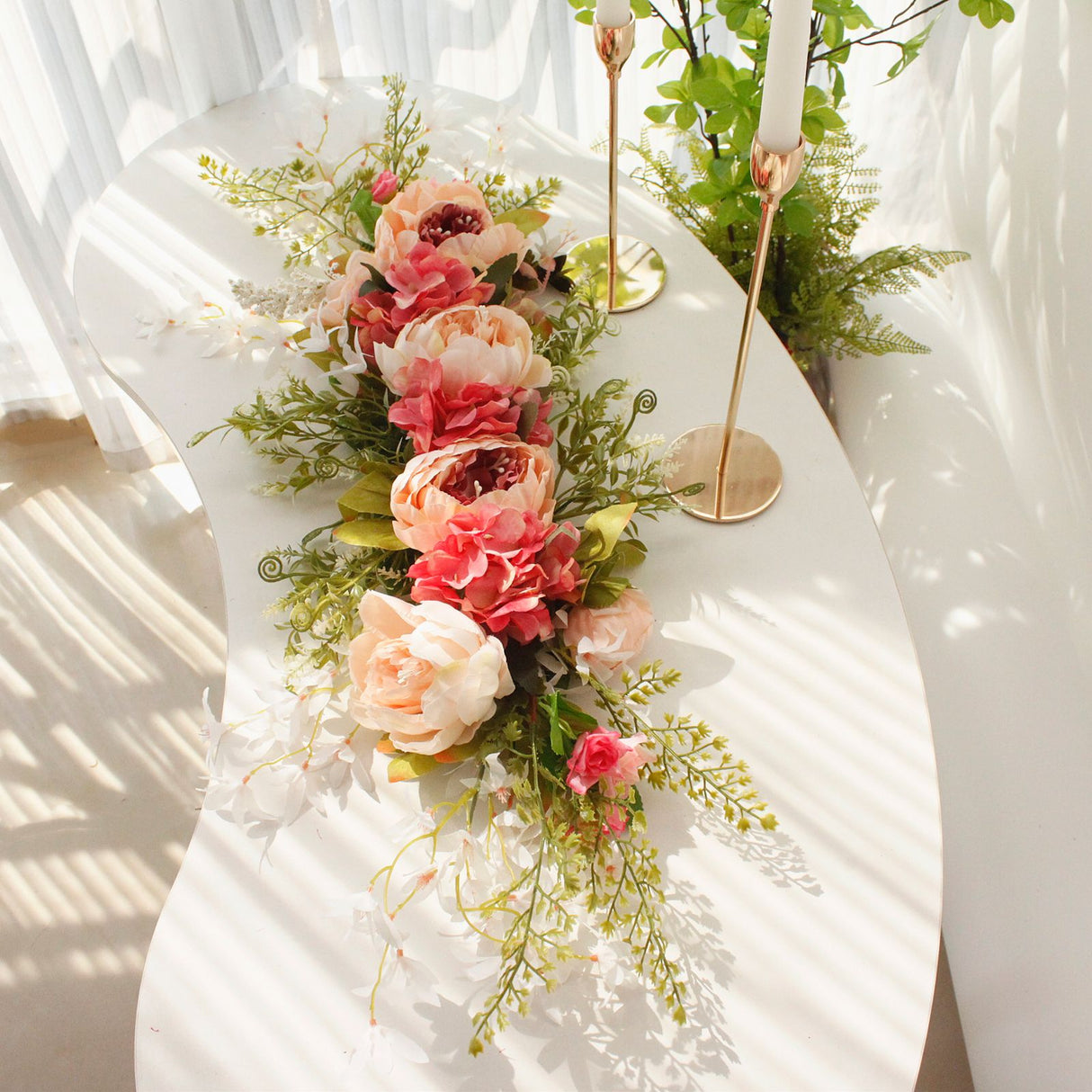 Spring Garland Door Decoration Room Pendant Flowers Lintel Flower Mirror Front Flower Chair Back Flower Wedding Arch Flower Peony
