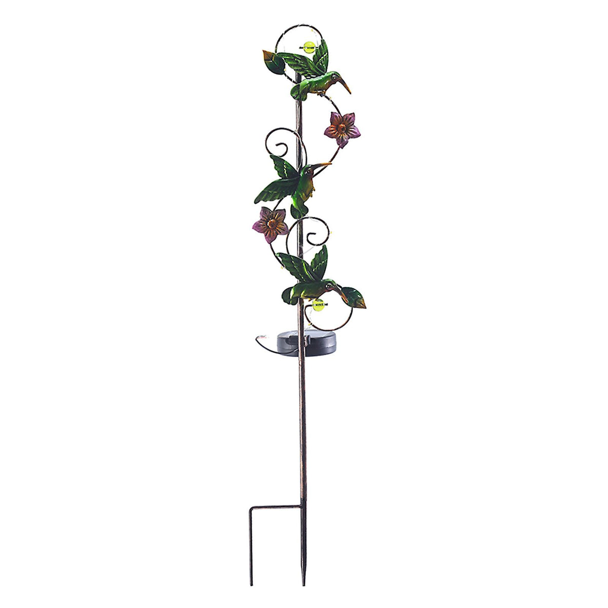 Solar Iron Lawn Lamp Waterproof Garden Stake Light Patio Decoration Landscape Light