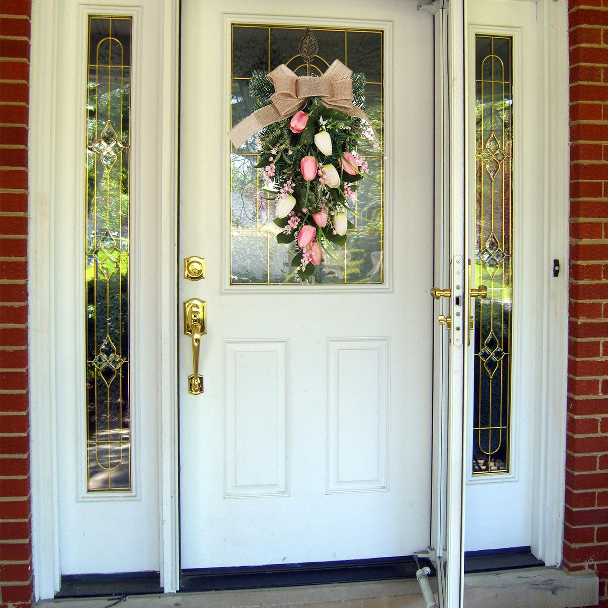 Simulation Wreath Door Hanging Wreath Artificial Decorative Wreath for Home Decoration