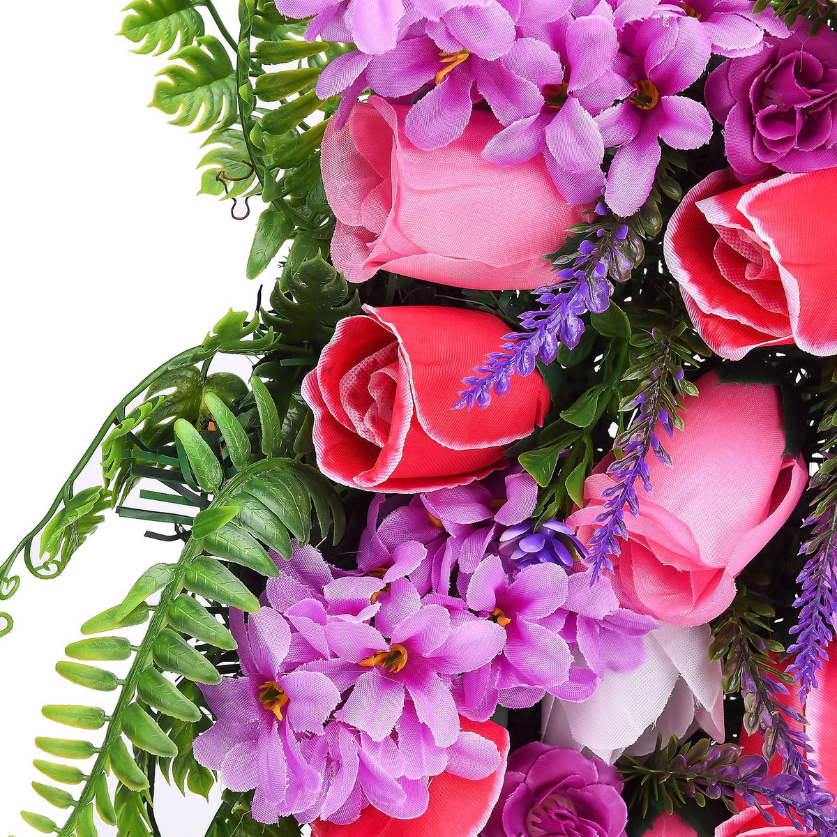 Artificial Flower Wreath Wreath with Lilacs Hyacinths Hydrangeas Spring Summer Floral Greenery Wreath E Large