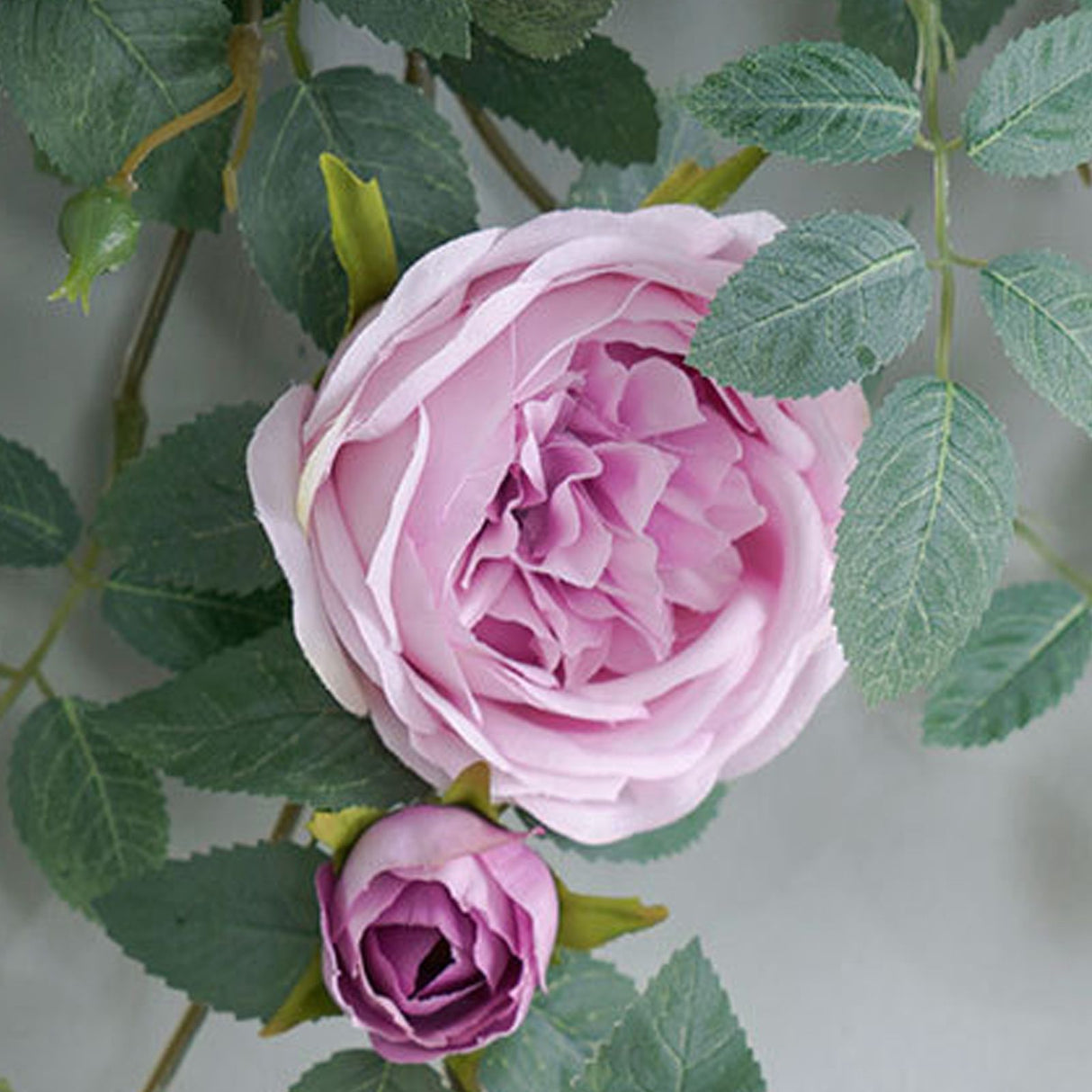 Door Head Cover Decoration Fake Rose Vine Window Landscaping Simulation 22 Head Austin Rose Wall Hanging Flowers