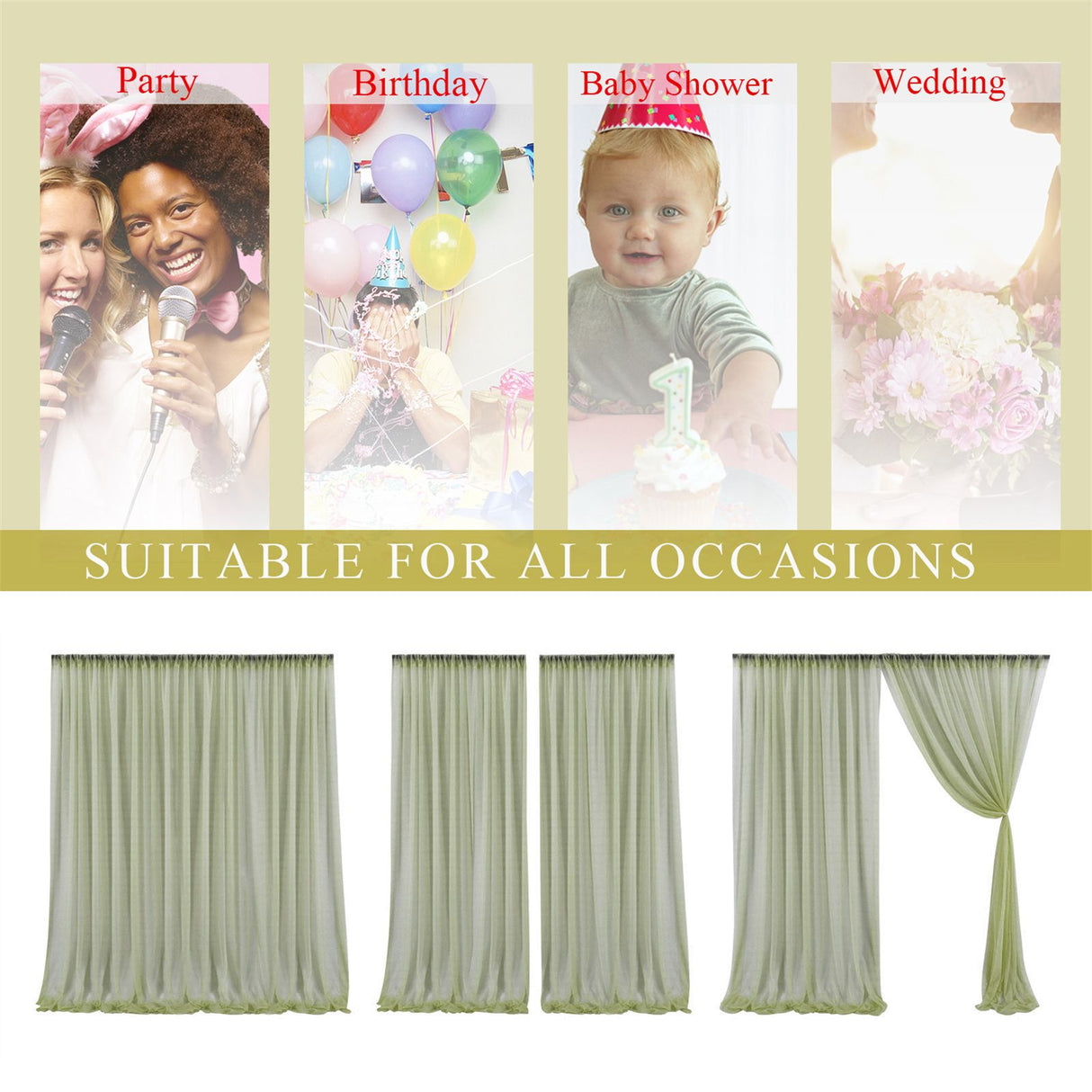 1 Pcs Wedding Party Props Veil Background Decoration Background Cloth
