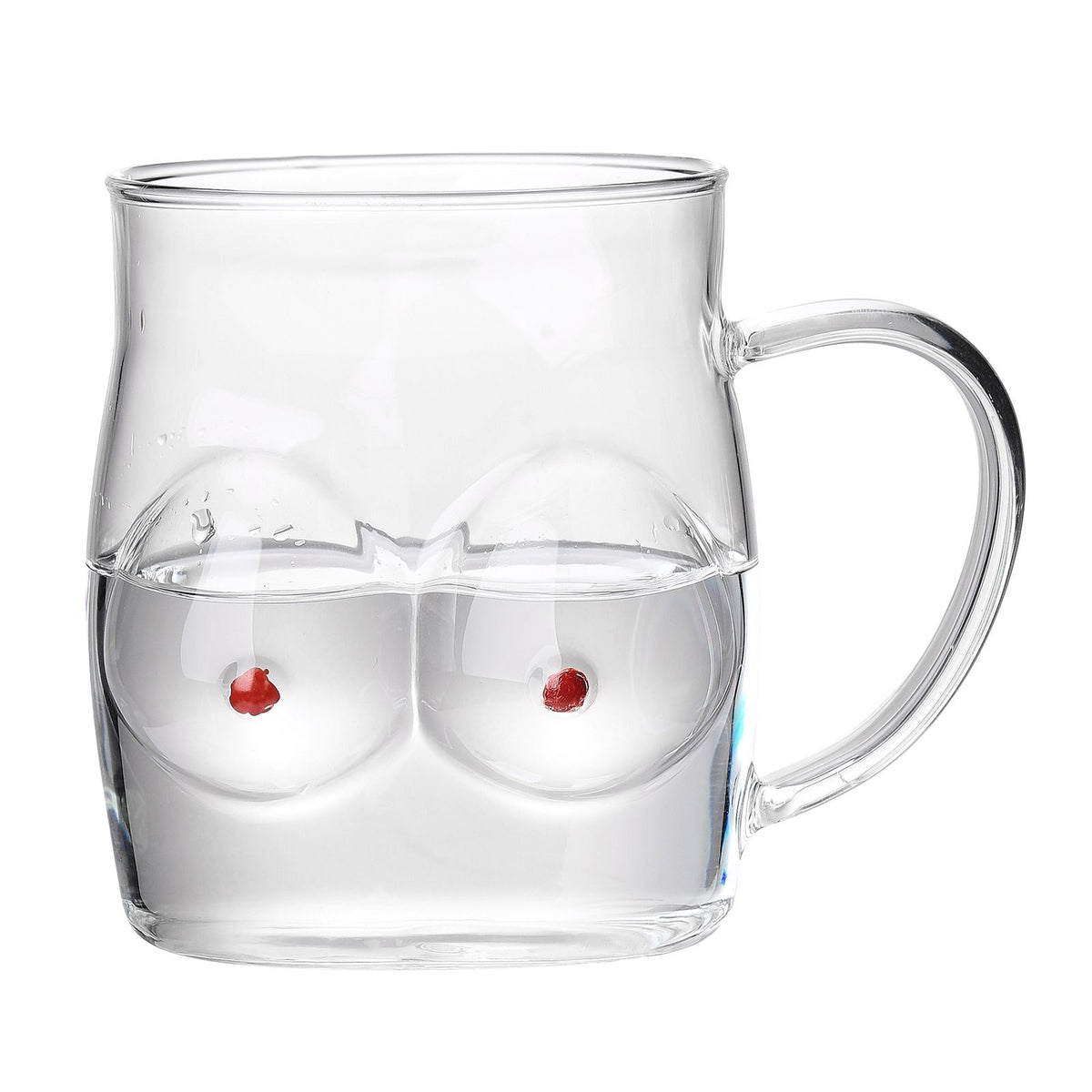 Glass Coffee Mug 480ml Large Capacity Glass Household Milk Juice Breakfast Cup with Handle