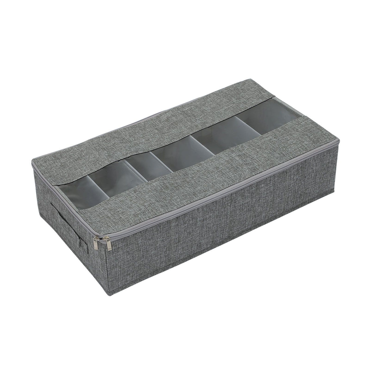 Washable Cotton Linen Six Grid Shoe Box