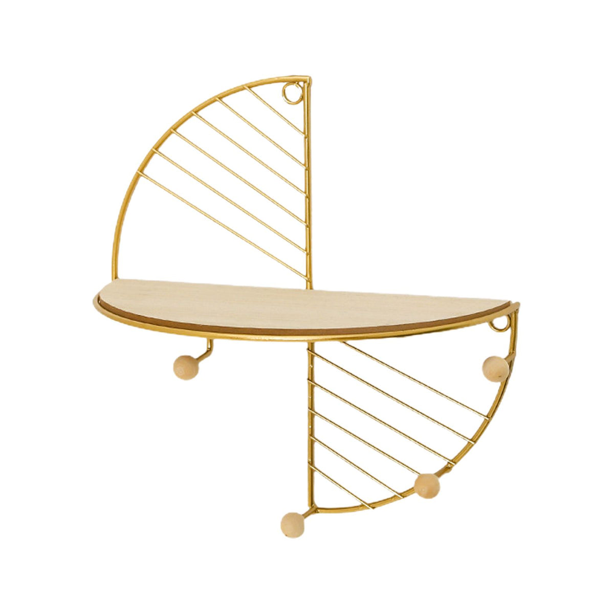 Simple Round Wall Shelf Multifunctional Geometric Wall Art Shelf Home Bedroom Wall Storage Shelves