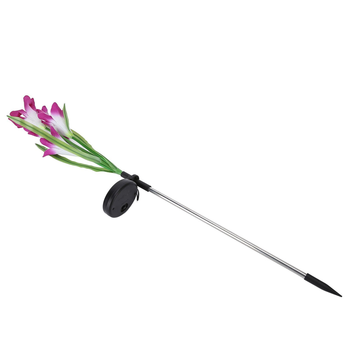 Solar Powered Flower Lights Waterproof Outdoor Solar Garden Stake Lights for Garden Patio BackyardPurple Color