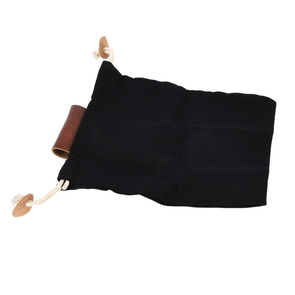 Leather Canvas Foraging Pouch Belt Fruit Picking Bag for Camping Fruit CollectingBlack