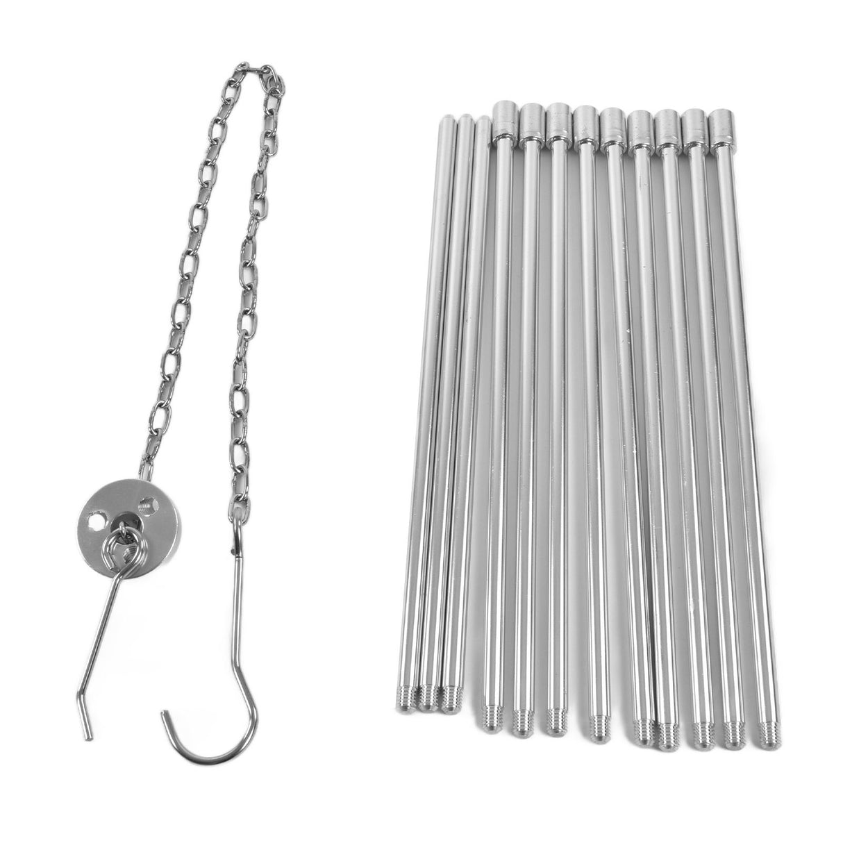 4 Section Campfire Tripod Portable Aluminum Alloy Hanging Pot Tripod for Outdoor