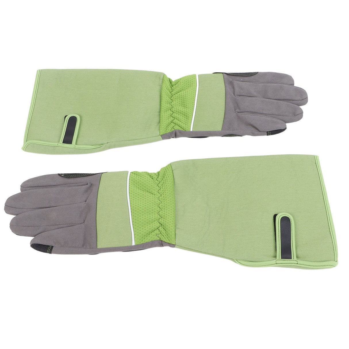 1Pair Garden Work Gloves Cut Resistent Stabproof Puncture Proof Pruning Gloves with Forearm Protection Green