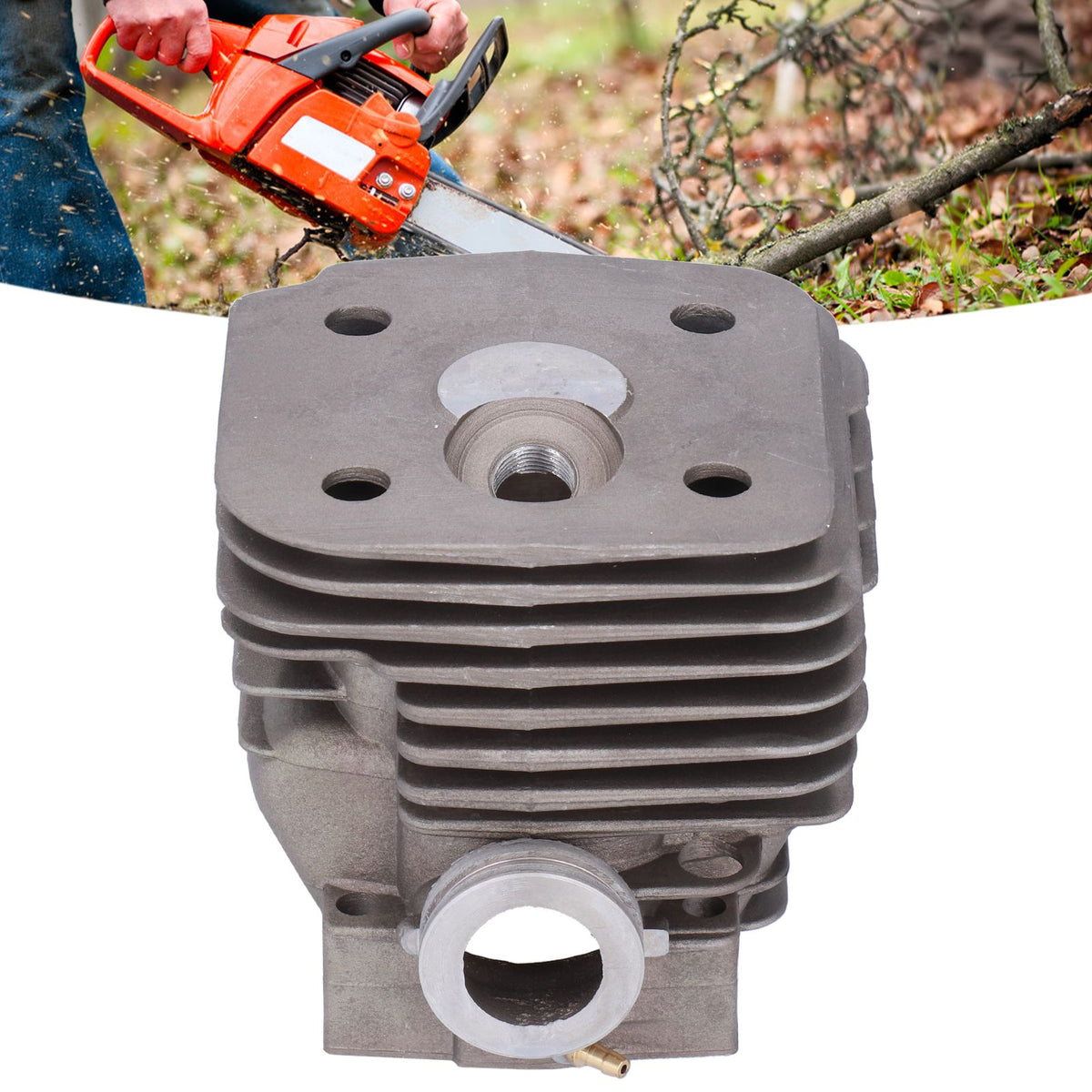 56mm Cylinder Piston Kit Wear Resistant Cylinder Piston Engine Kits for Husqvarna 395