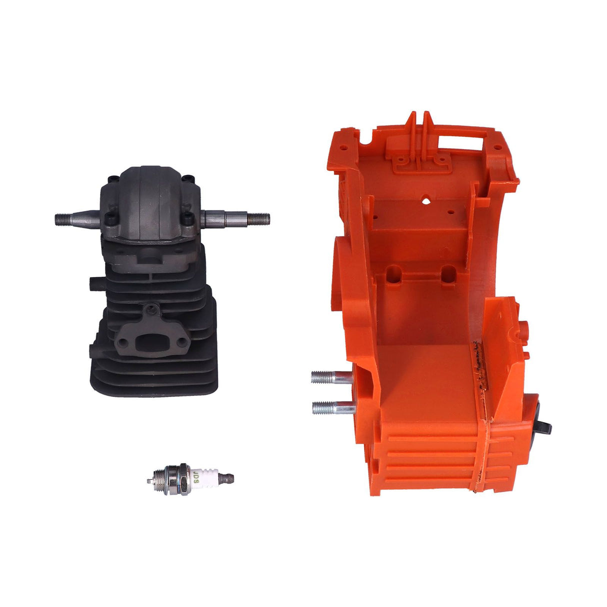 Crankcase Cylinder 40mm Crankcase Cylinder with Spark Plug for Husqvarna 136 137 141 142 Chainsaw 530071991