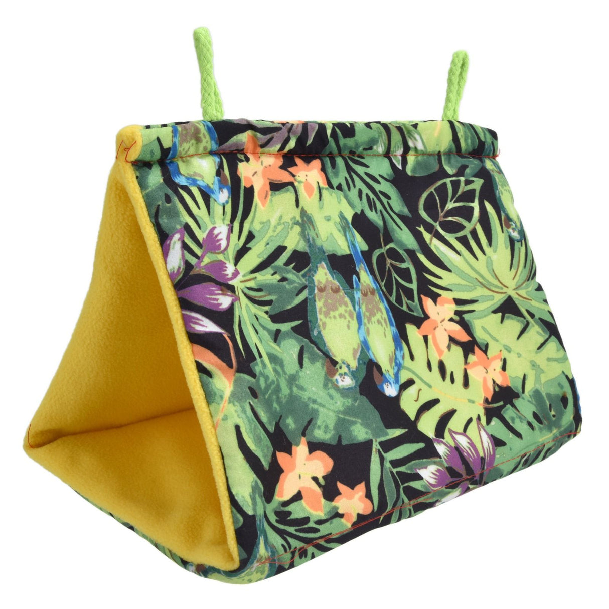 Pet Bird Nest Hammock Triangle Shade Bird Nest Hanging Parrot Hut Tent Bird Cage Toys