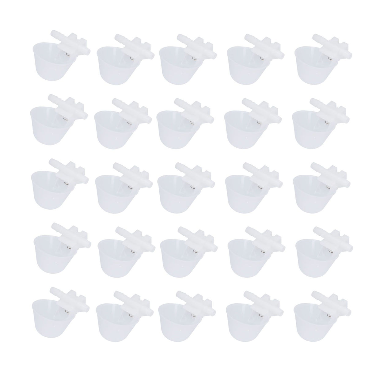 25PCS Chicken Water Bowl Hanging Drinking Bowl Automatic Poultry Drinking Cup Farming Supplies
