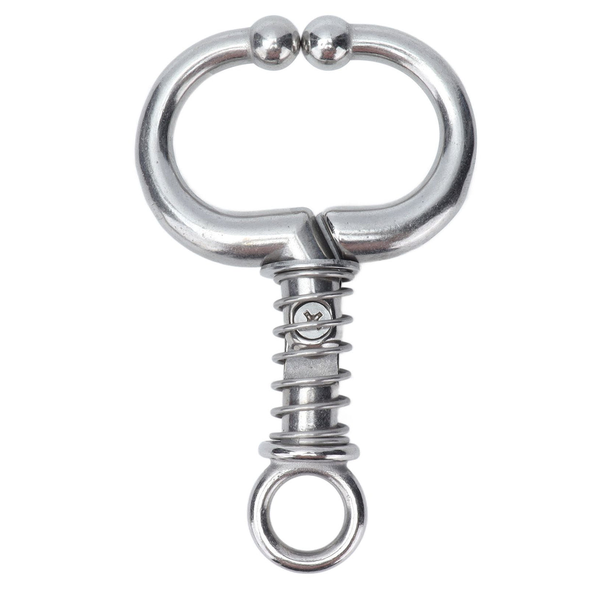 Cattle Nose Ring Stainless Steel Cattle Nose Clamp Bull Cow W Spring Nose Ring for FarmS