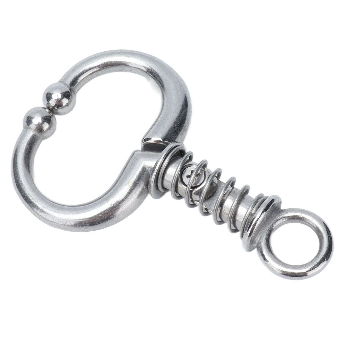 Cattle Nose Ring Stainless Steel Cattle Nose Clamp Bull Cow W Spring Nose Ring for FarmS