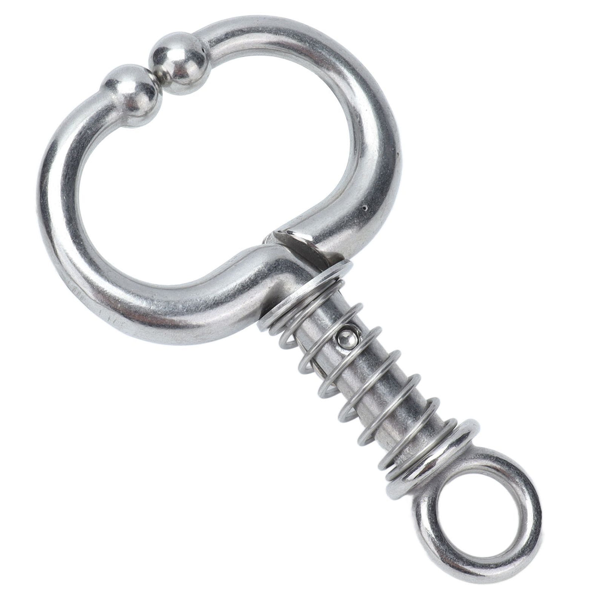 Cattle Nose Ring Stainless Steel Cattle Nose Clamp Bull Cow W Spring Nose Ring for FarmS